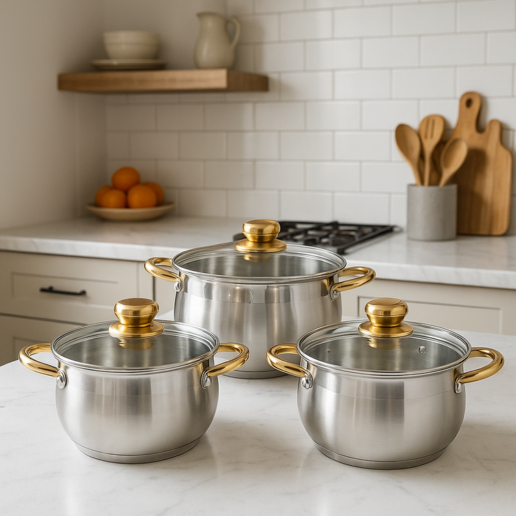 Stainless Steel Cookware 3pc VL-882