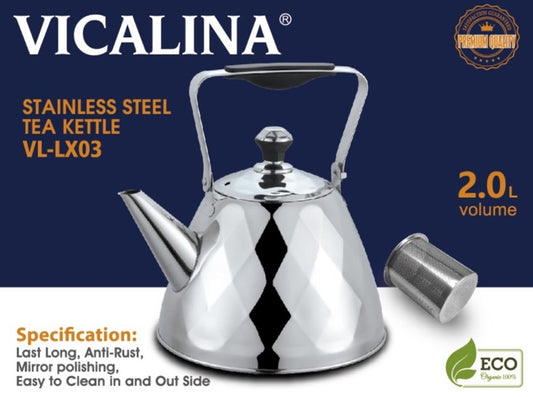Stainless Steel Kettle 2L VL-LX03