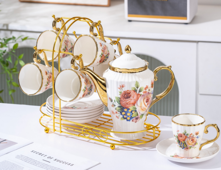 Tea Cup 8pc Set W122