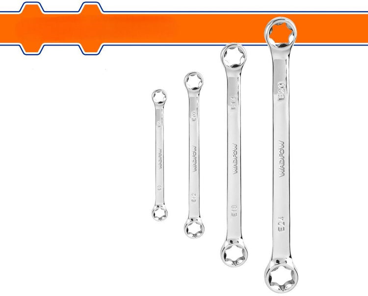 4pc Star Box End Wrench Set