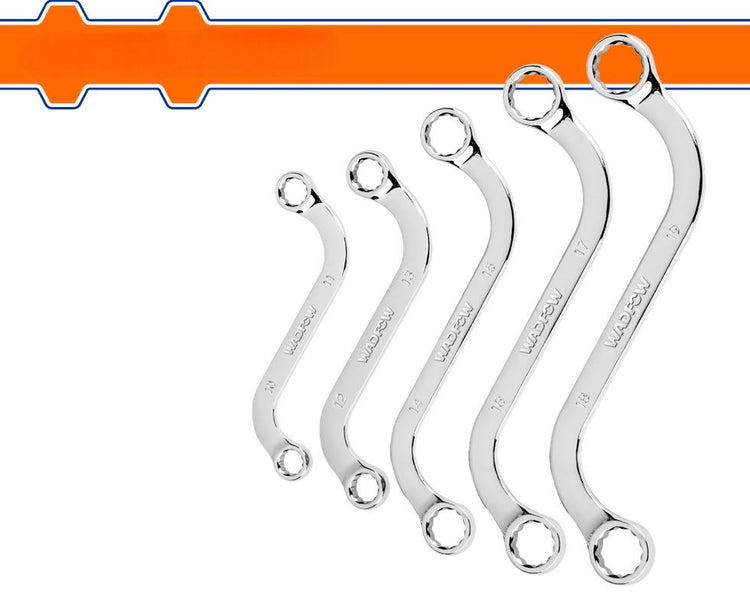 5pcs S-Type Ring Wrench WFR4405