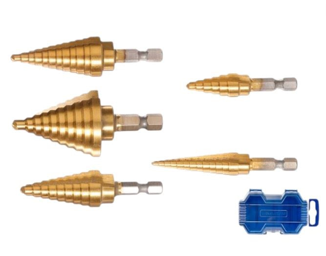 Step Drill Bit 5pc WJD3405