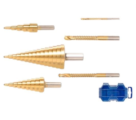 3pcs Step Drill Bit & 3pcs Saw Drill WJD3406