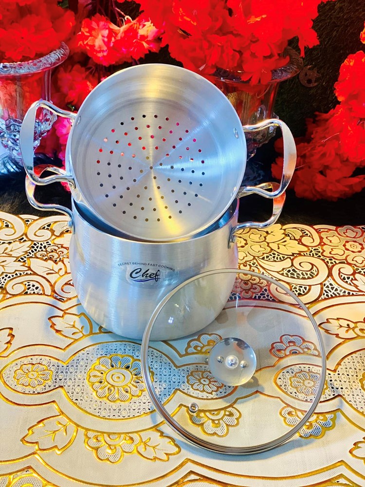 Aluminium Competent Steamer 2pc 18cm Pot WN076