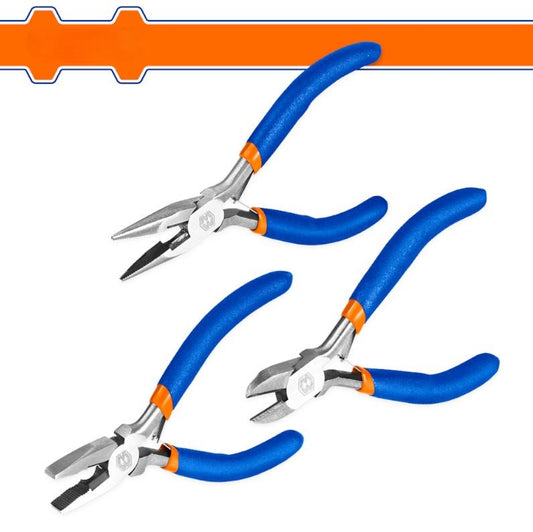 Mini Pliers Set 3Pcs 115mm/4.5'' WPS1613