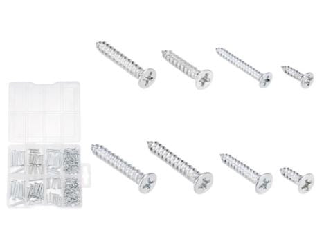 Countersunk Head Self-Tapping Screws Assortment 200pc WXSCB01