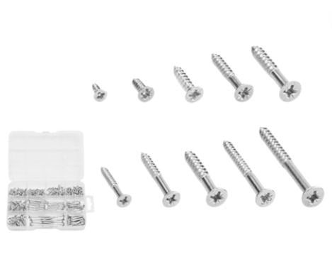 Countersunk Head Self-Tapping Screws Assortment 302pc WXSCB02