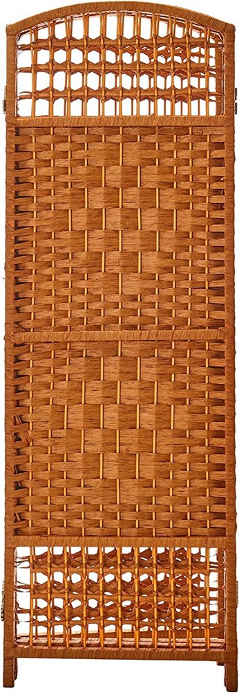 5 Panel Room Wall Divider dark Brown