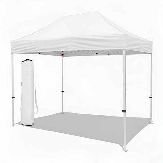 White Gazebo Aluminium 3m x 4.5m Heavy Duty | 3 Side Walls | Party & Function Tent
