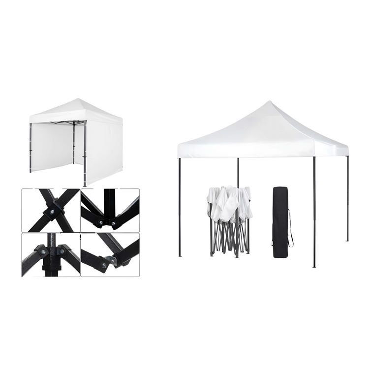 Gazebo Steel 3m x 3m with side walls