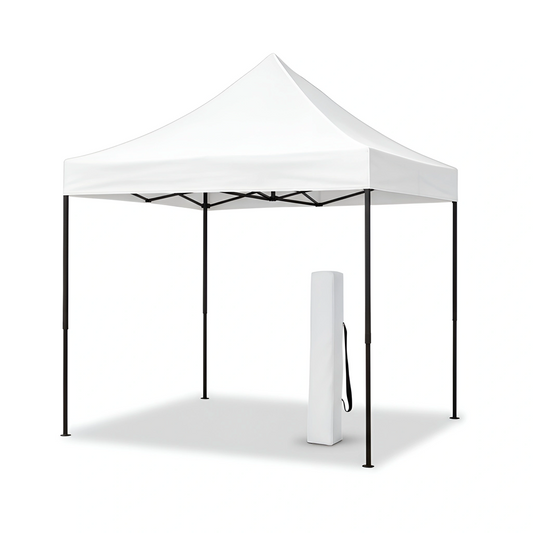 White Gazebo Steel 3m x 3m Pop-Up Without Side Walls | Party & Event Cover