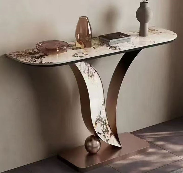 Console Table White & Gold JJ201