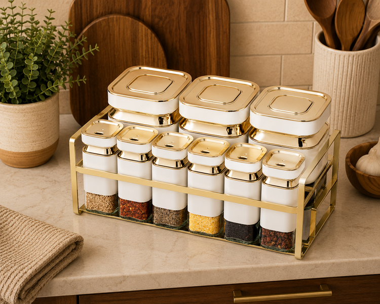 Spice Rack Condiment 10pc X1014BJ