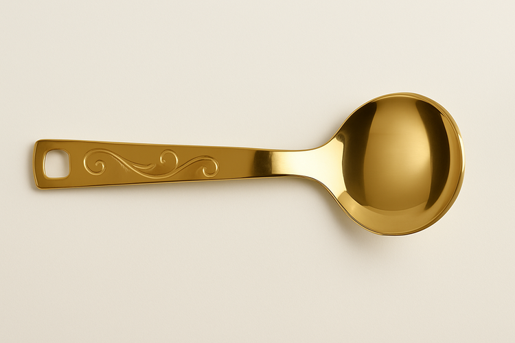 Gold Serving Spoon XH-0825