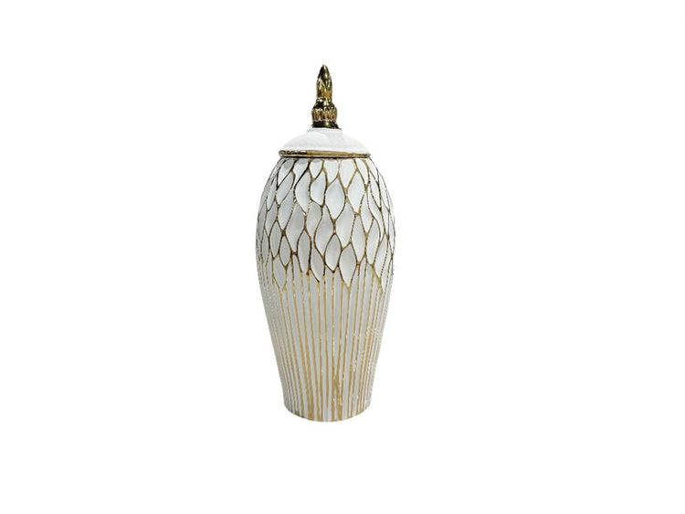 Vase White & Gold XL023 DD16011