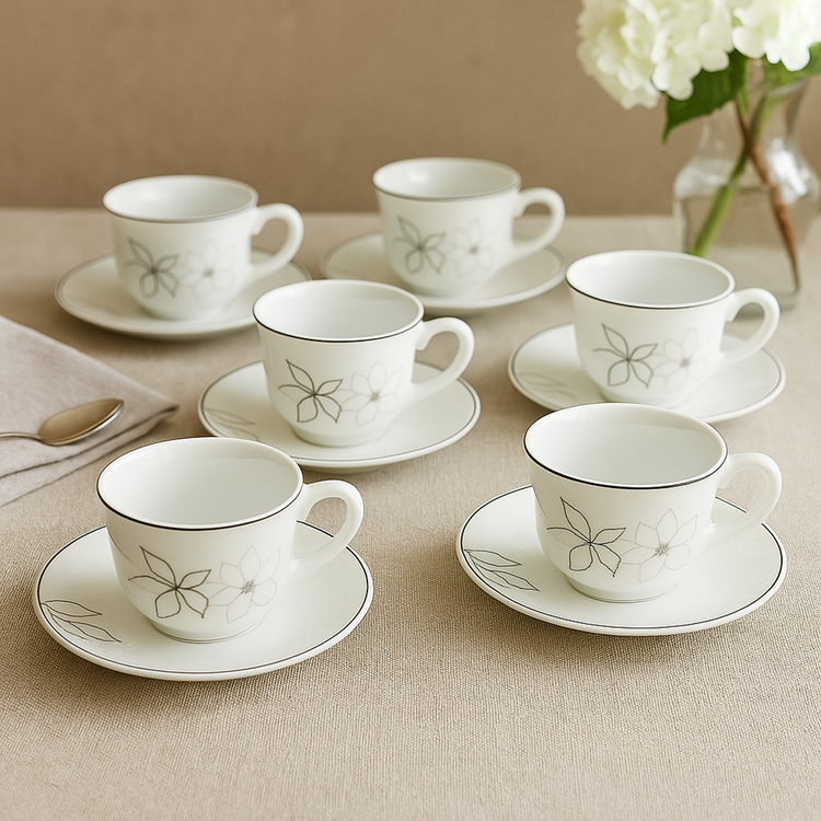 Coffee Cup & Saucer 12pc XWB190F-M