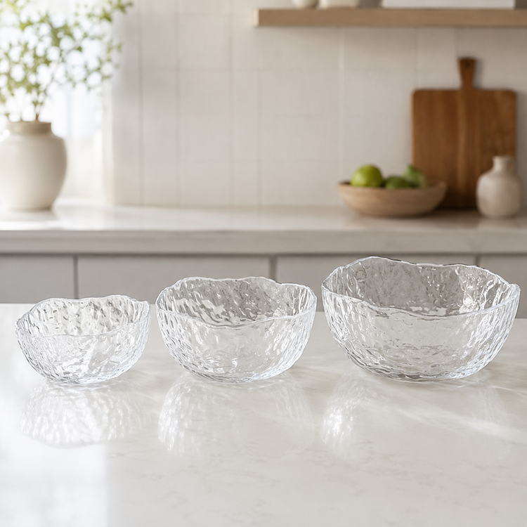 Glass Bowls 3pc XY-1740