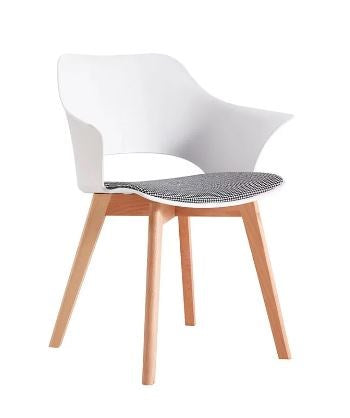 White Wooden Dining Chair YH-617A