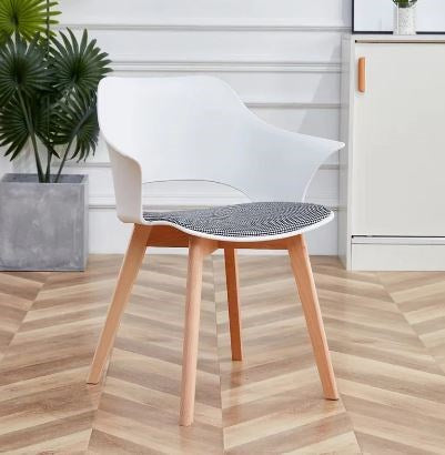 White Wooden Dining Chair YH-617A