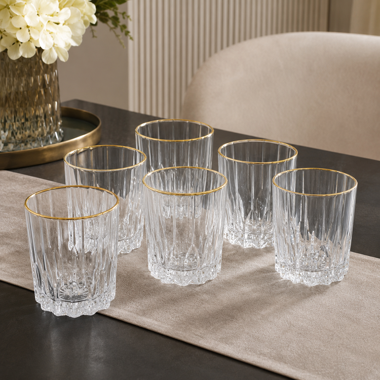 Glass Cups 6pc YJ-3902-6
