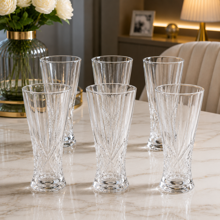 Glass Cups 6pc YJF-5819-4A