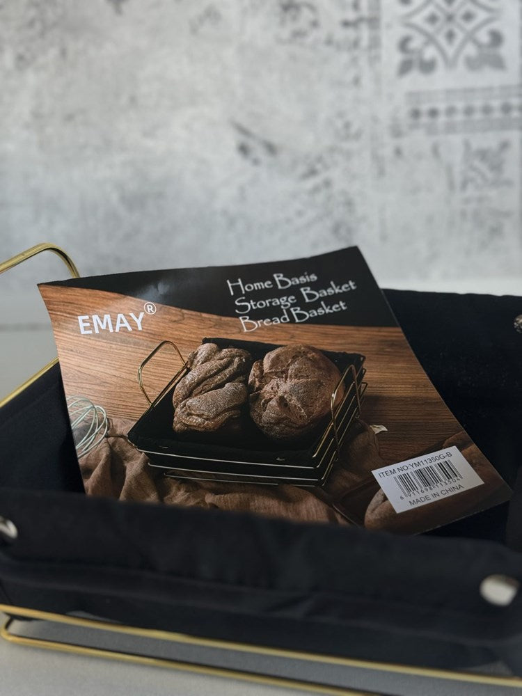 Bread Box Bread Basket BLACK