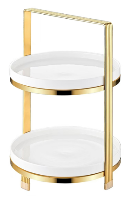 Gold 2 Layer Round Trolley YS19022-200