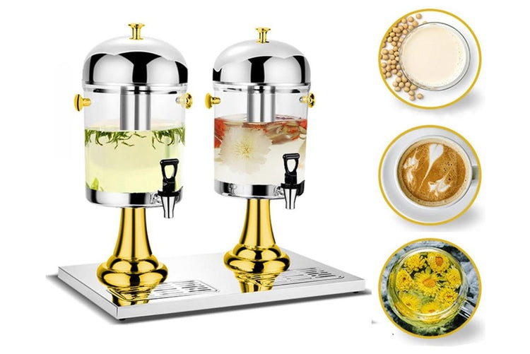 Drink Dispenser Silver & Gold YS19022-243