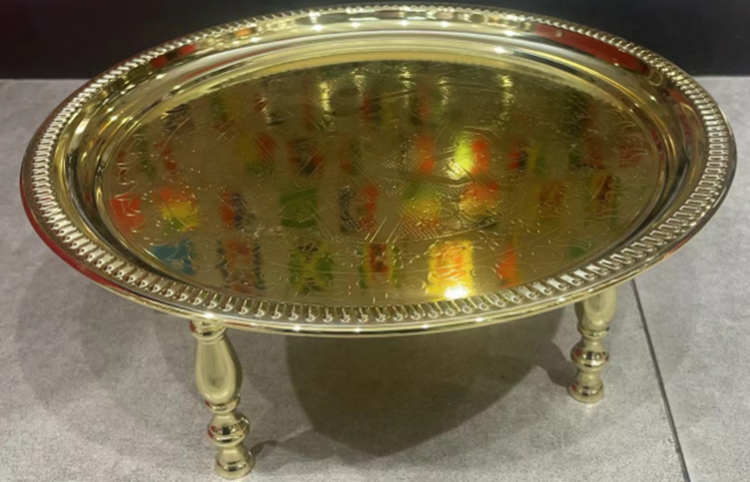 Stainless Steel 50cm Tray Gold with Legs YS19022-86