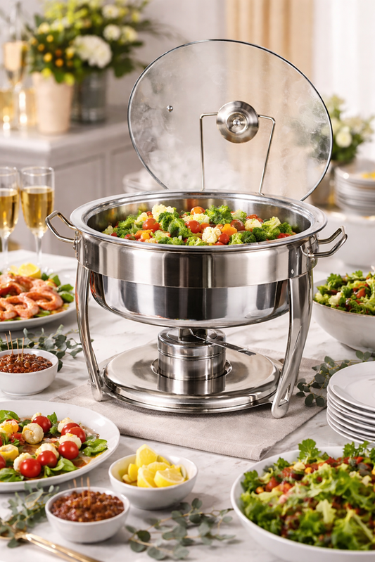Chafing Dish Silver 5L YS19022-9