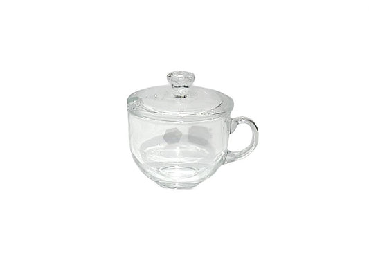 Glass Cup with Lid 450ml LXZB78-1G