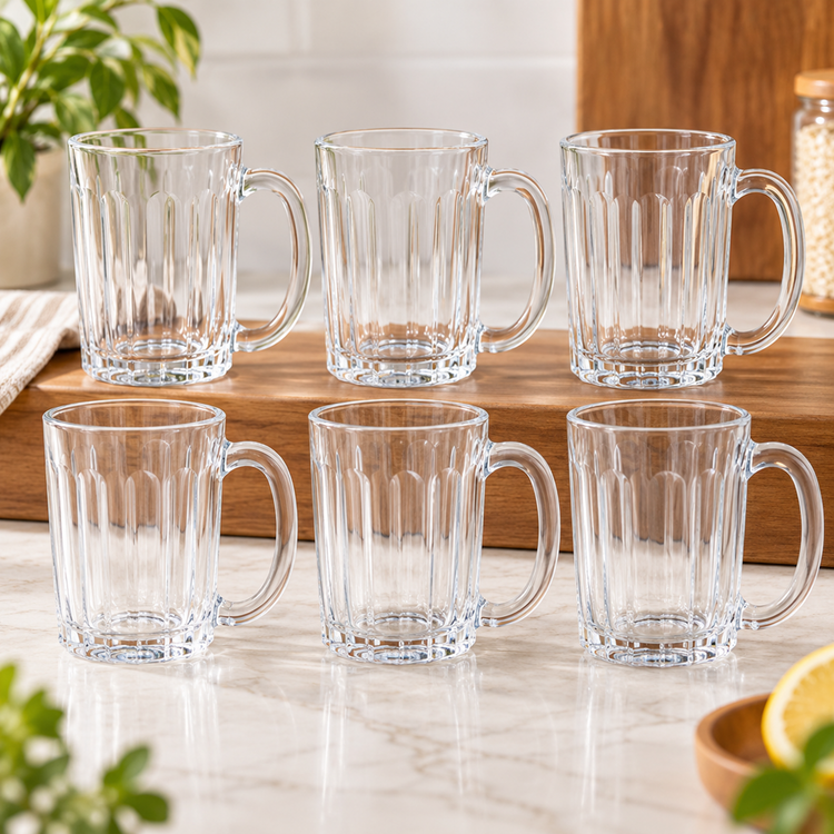 Glass Cup 6pc 319mL ZB81