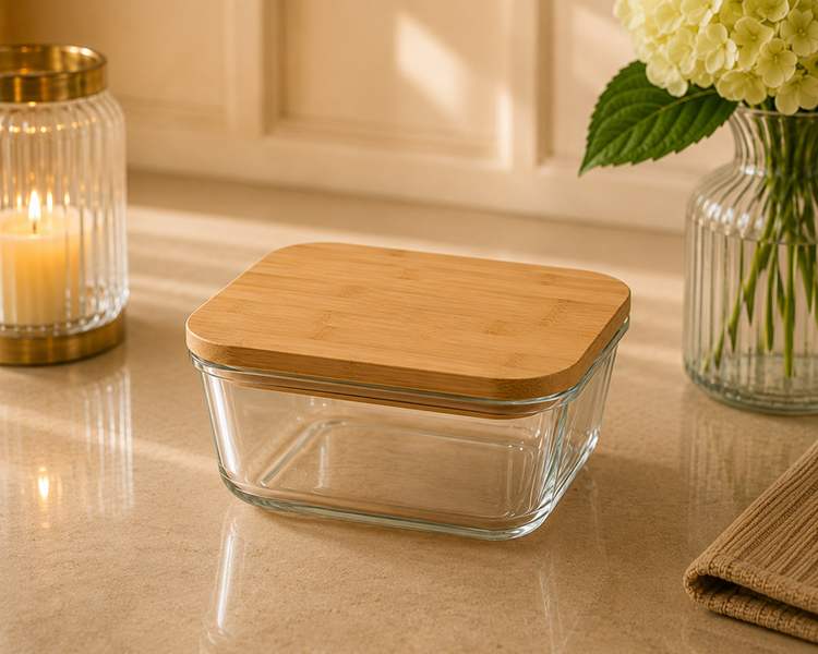 Glass Food Container 11.5cm