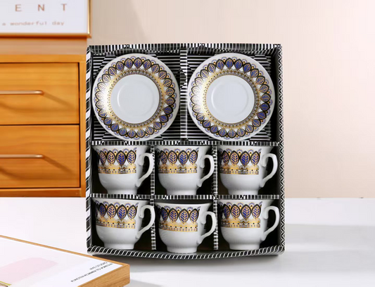 Tea Cup & Saucers 12pc ZW-903