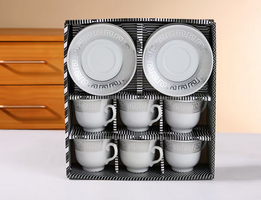 Tea Cup & Saucers 12pc ZW-905