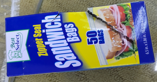 Zipper Bag 50pc 16.5 x 14.9cm