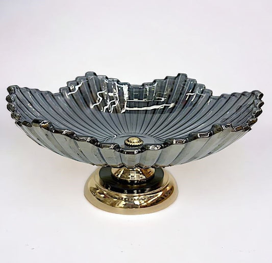 Glass Fruit Stand Black AAA-16