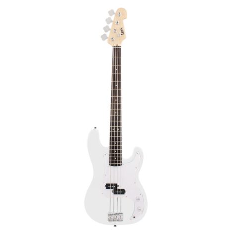 Electric Bass Guitar White