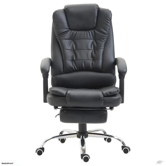 Frontal view of a brown ergonomic high-back massage chair with a padded seat and armrests UT-C418A
