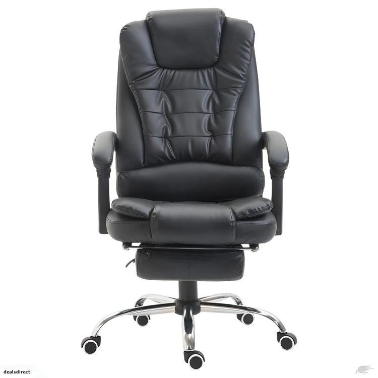 The Ultimate 8-Point Massage System Office Chair with Footrest | UT-C418A