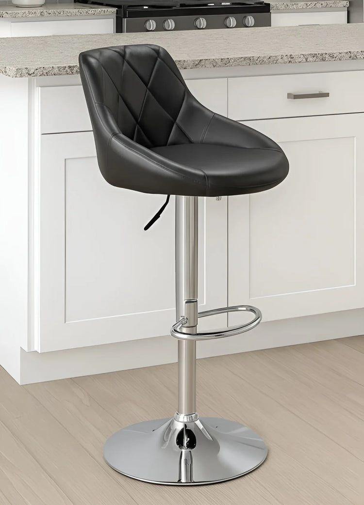 Adjustable Bar Stool PU & Velvet Swivel | UT-C847