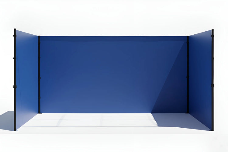Blue Gazebo 3m x 4.5m Side Walls only. Outdoor Panels for Privacy on a white background