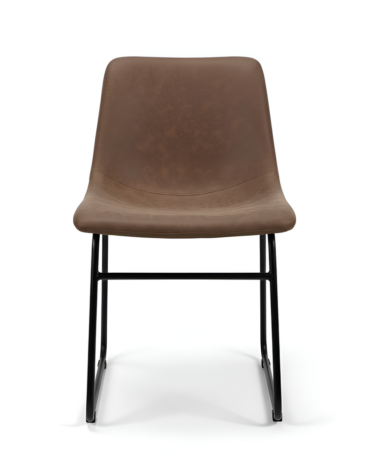 Modern Padded Dining Chair with Metal Frame & Sled Base | UT-C8501