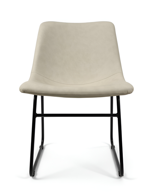 Modern Padded Dining Chair with Metal Frame & Sled Base | UT-C8501