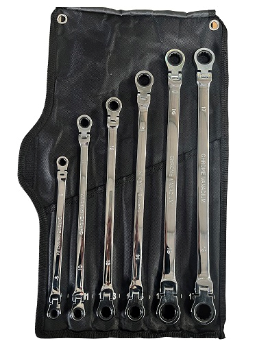 Double Ratchet Spanner Extra Long 6pc DJPE-HKYT6
