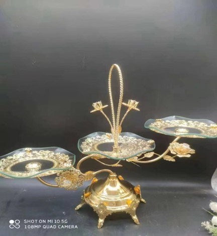 Silver 3 Section Dessert Stand GP005