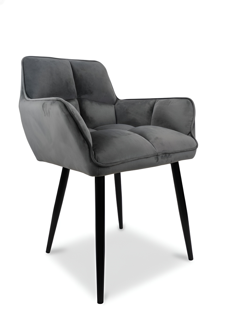 Modern Velvet Dining Chair with Tufted Design | UT-C2014