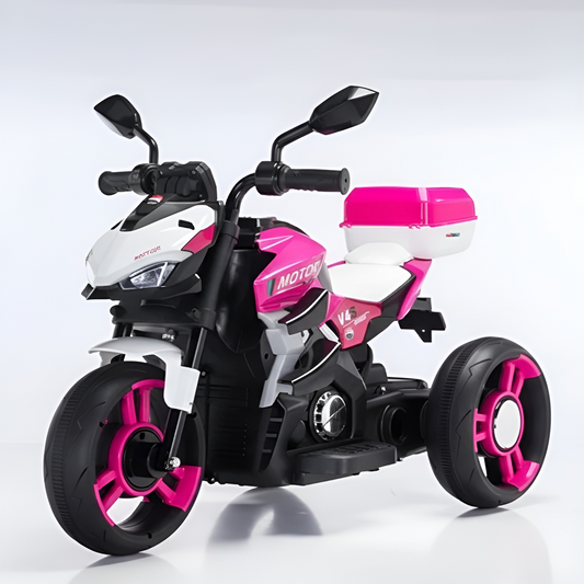 Electric 3-Wheel 6V Ride On Motorcycle for Kids | Trike | J-MB1126