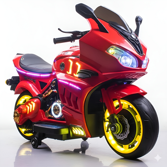 Electric Ride On Motorcycle 12V for Kids | Training Wheels | Y-MB6142