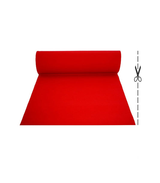 Non Slip Red Carpet Runner 1m x 15m